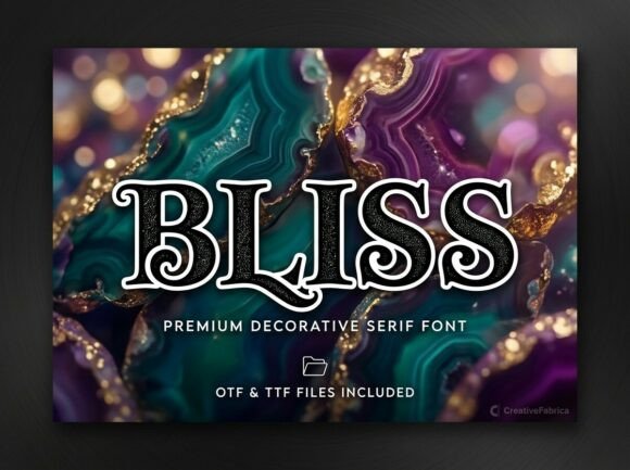 Bliss: Elevate Your Design with a Bold Display Font
