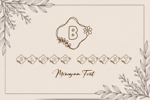 Bloom Crest Monogram: Elevating Brand Identity with Botanical Typography