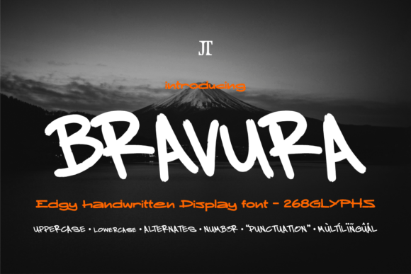 Bravura: The Edgy Handwritten Font for Bold Visuals