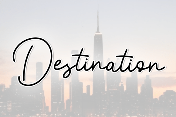 Destination: A Timeless Handwritten Font for Modern Design