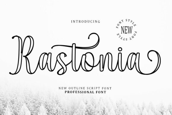 Elevate Visual Communication with Rastonia Outline Typography