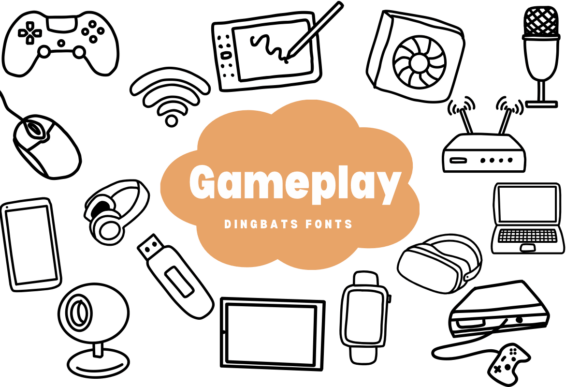 Gameplay: The Sketch-Style Dingbats Font for Creative Design