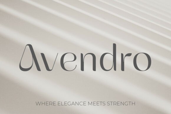 Meet Avendro: The Serif Typeface for Bold, Luxurious Design