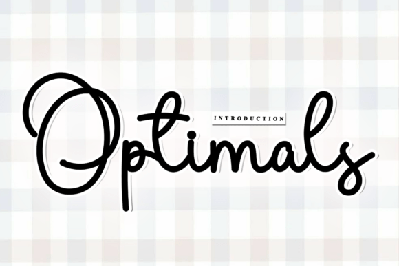 Optimals: Elevating Artisanal Branding with Rhythmic Script