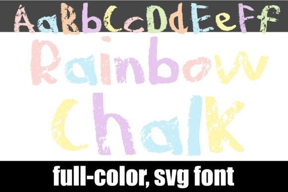 Recreate Nostalgic Magic with Rainbow Chalk Typography