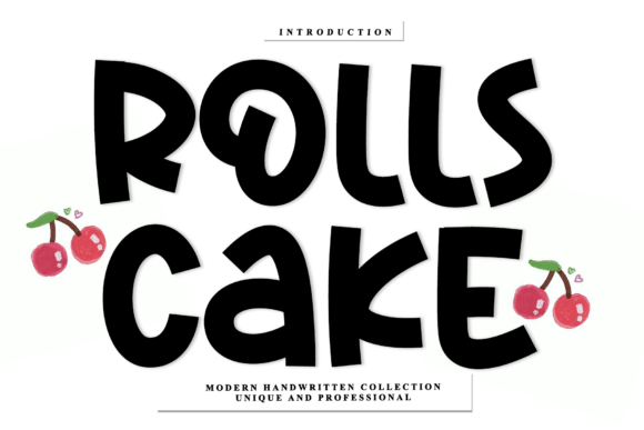 Rolls Cake: Elevating Design with Artisanal Script Typography