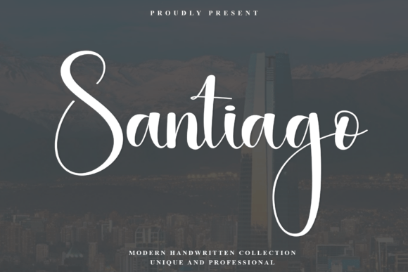 Santiago: The Modern Script Font for Elegant Branding