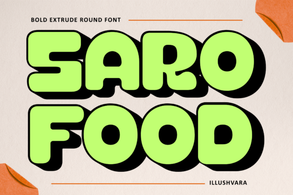 Saro Food: A Typeface That Brings Flavor to Your Designs