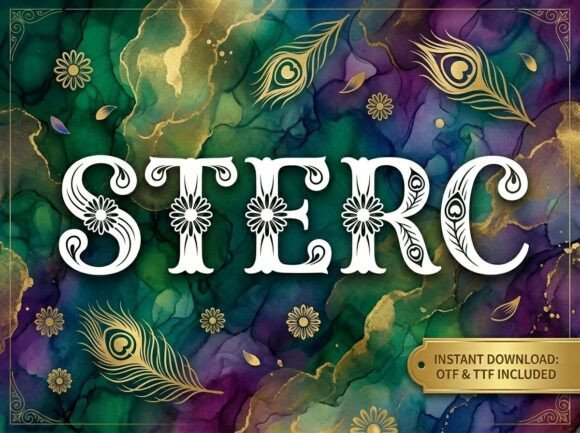 Sterc: The Bold Decorative Font for High-Impact Design