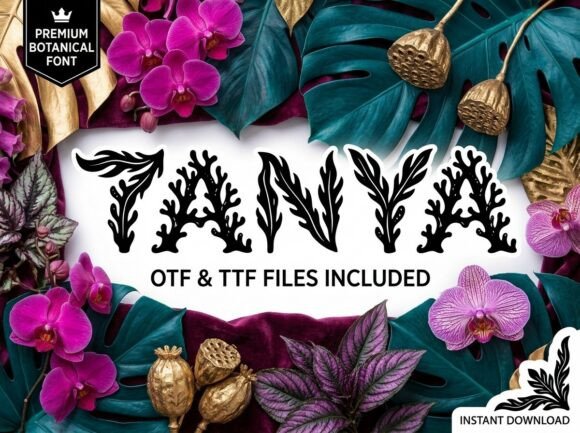 Tanya: A Bold Display Font for High-Impact Design