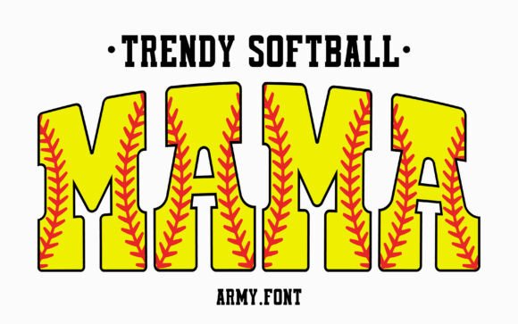 Trendy Softball: The Athletic Font for Dynamic Branding