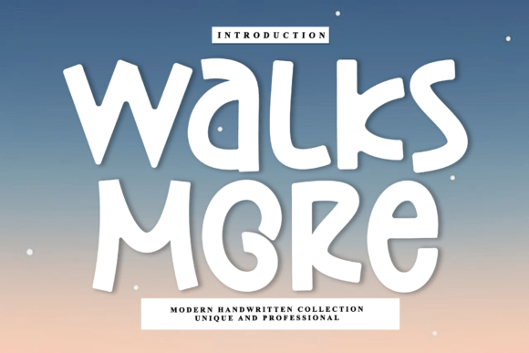 Walks More: Elevating Brand Identity with Artisanal Typography
